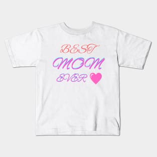 Best Knitting Mom Ever Love Heart Kids T-Shirt